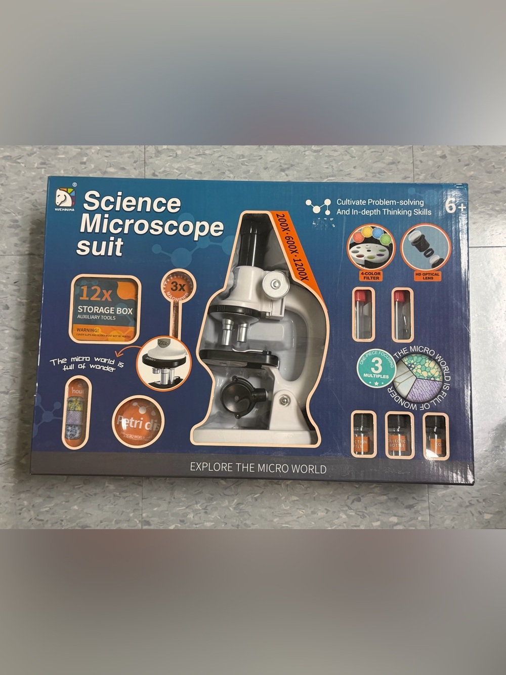 - Blue and White Educational Kit
